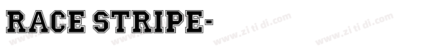 race stripe字体转换